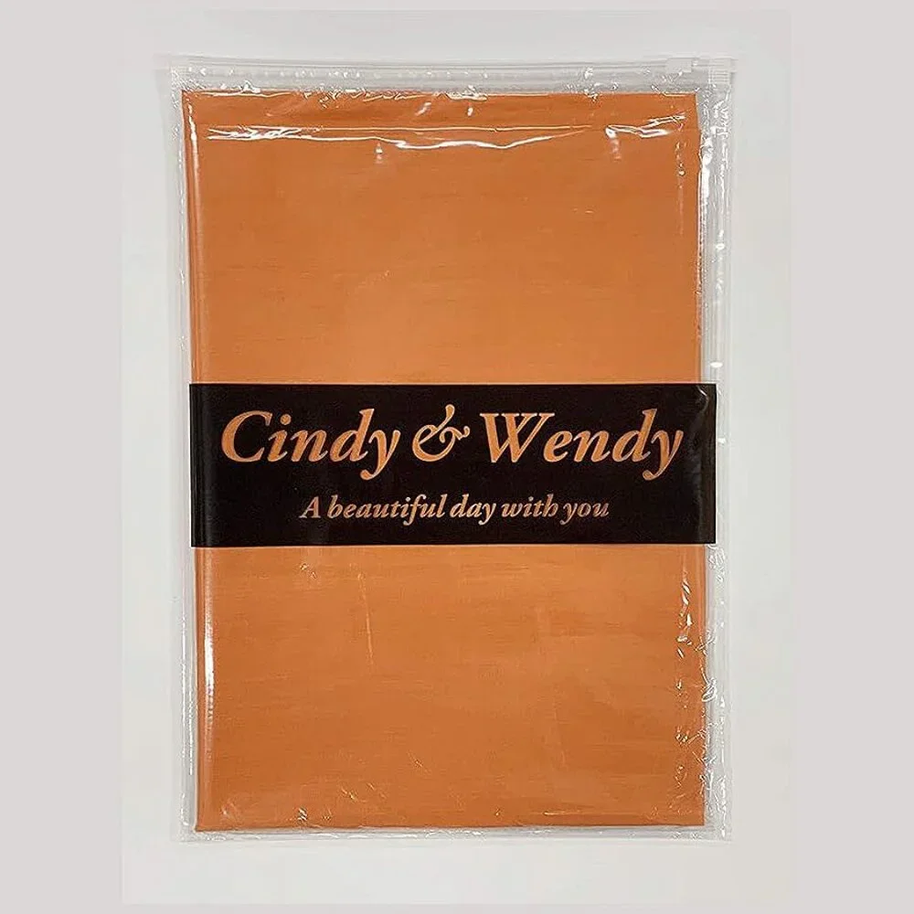 Large Soft Cashmere Silky Solid Shawl Wrap Scarf for Women-Orange - Picture 6 of 6